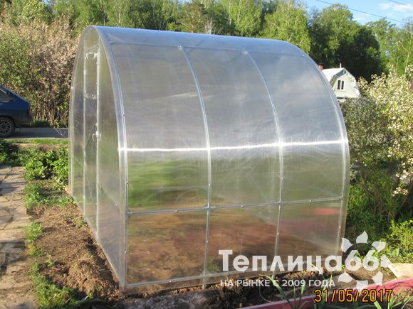 Теплица Рада 3М из поликарбоната, ширина 3 м